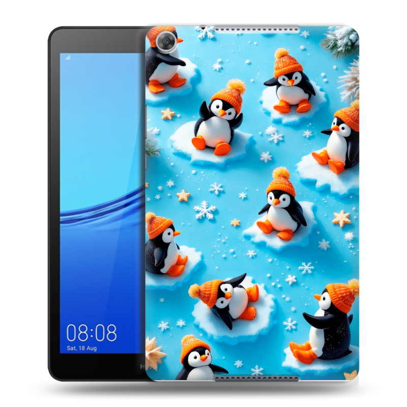 Силиконовый чехол на Huawei MediaPad M5 lite 8 с принтом Новый год Силиконовый чехол на Huawei MediaPad M5 lite 8 с принтом Новый год