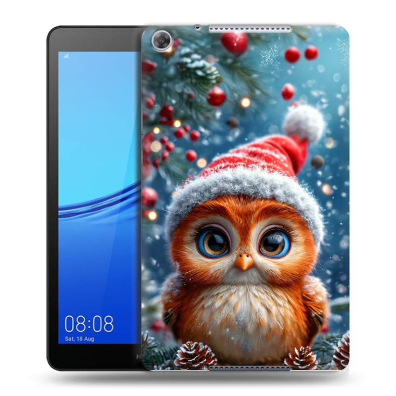 Силиконовый чехол на Huawei MediaPad M5 lite 8 с принтом Новый год Силиконовый чехол на Huawei MediaPad M5 lite 8 с принтом Новый год