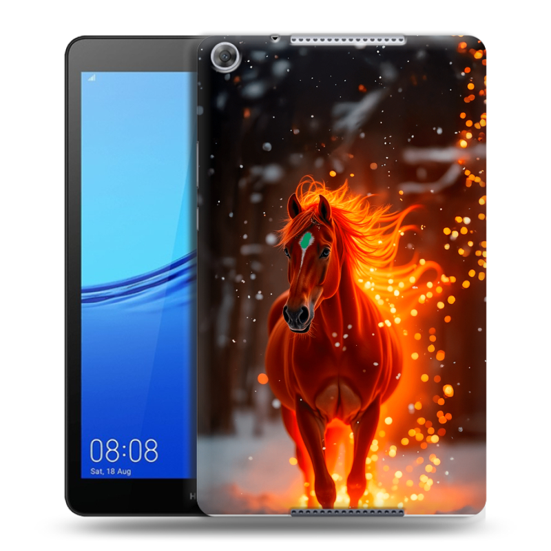 Силиконовый чехол на Huawei MediaPad M5 lite 8 с принтом Новый год Силиконовый чехол на Huawei MediaPad M5 lite 8 с принтом Новый год