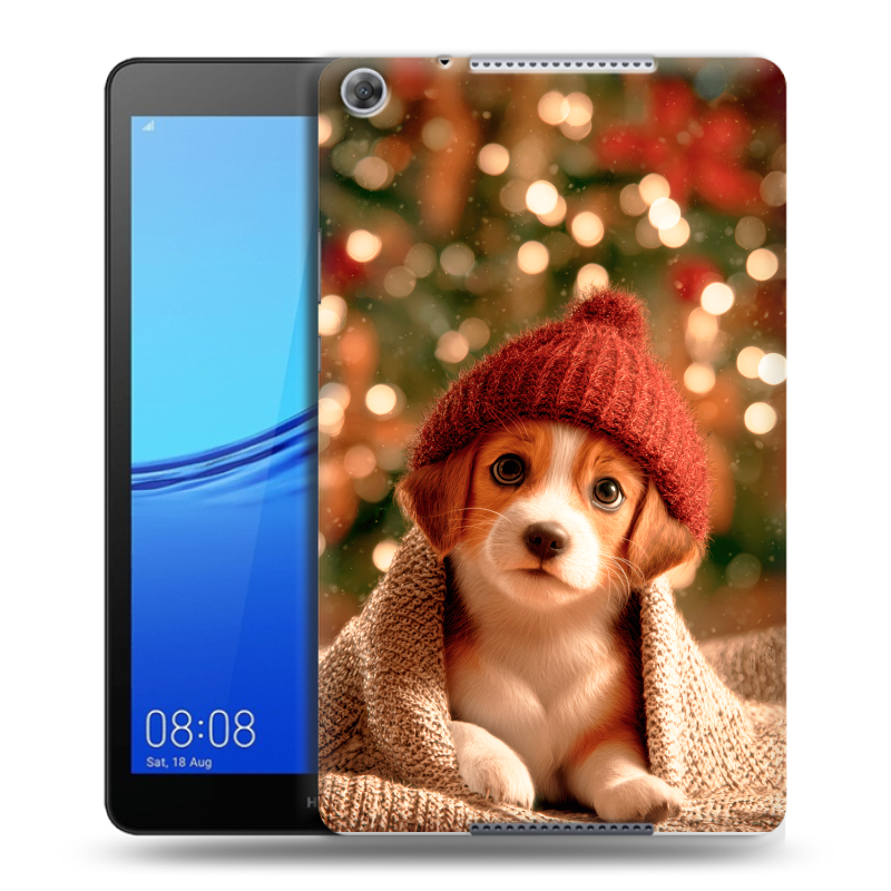 Силиконовый чехол на Huawei MediaPad M5 lite 8 с принтом Новый год Силиконовый чехол на Huawei MediaPad M5 lite 8 с принтом Новый год