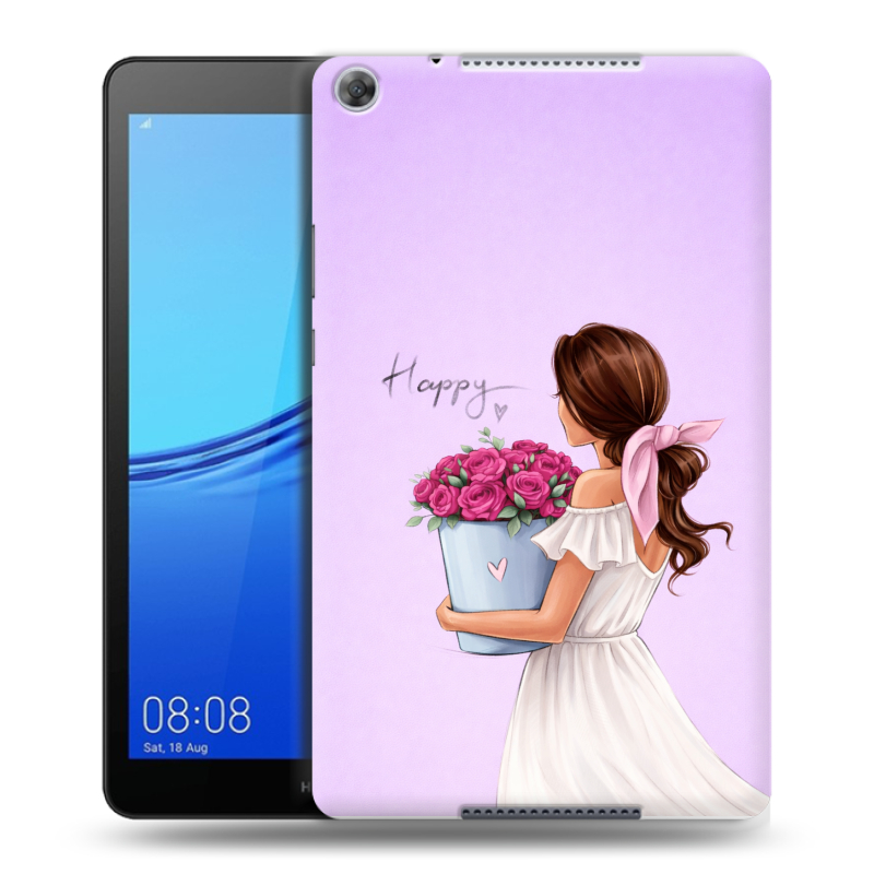 Силиконовый чехол на Huawei MediaPad M5 lite 8 с принтом женский Силиконовый чехол на Huawei MediaPad M5 lite 8 с принтом женский