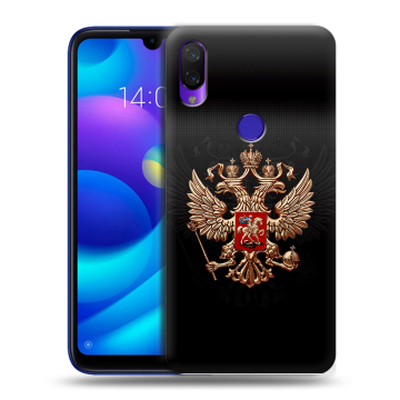 Силиконовый противоударный чехол на Xiaomi Mi Play с принтом Герб России Силиконовый противоударный чехол на Xiaomi Mi Play с принтом Герб России