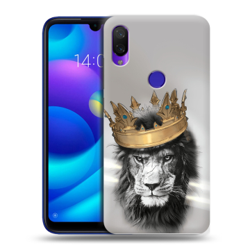 Силиконовый противоударный чехол на Xiaomi Mi Play с принтом Лев с короной Силиконовый противоударный чехол на Xiaomi Mi Play с принтом Лев с короной