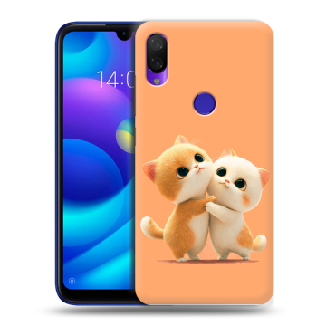 Силиконовый противоударный чехол на Xiaomi Mi Play с принтом Милые котики Силиконовый противоударный чехол на Xiaomi Mi Play с принтом Милые котики