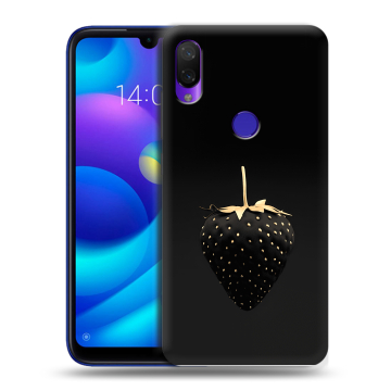 Силиконовый противоударный чехол на Xiaomi Mi Play с принтом Черная клубника Силиконовый противоударный чехол на Xiaomi Mi Play с принтом Черная клубника
