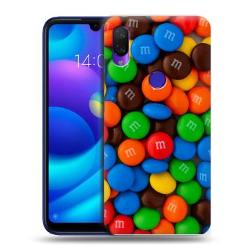 Силиконовый противоударный чехол на Xiaomi Mi Play с принтом Конфеты Силиконовый противоударный чехол на Xiaomi Mi Play с принтом Конфеты