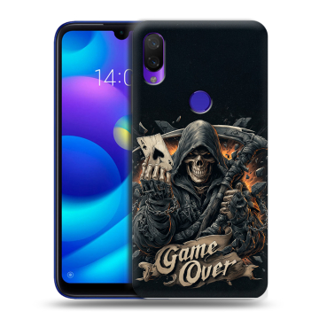 Силиконовый противоударный чехол на Xiaomi Mi Play с принтом Скелет карты Силиконовый противоударный чехол на Xiaomi Mi Play с принтом Скелет карты