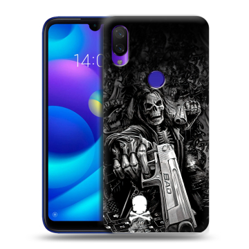 Силиконовый противоударный чехол на Xiaomi Mi Play с принтом Скелет Силиконовый противоударный чехол на Xiaomi Mi Play с принтом Скелет