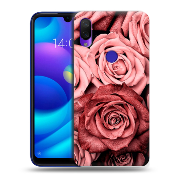 Силиконовый противоударный чехол на Xiaomi Mi Play с принтом Цветы розы Силиконовый противоударный чехол на Xiaomi Mi Play с принтом Цветы розы