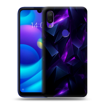 Силиконовый противоударный чехол на Xiaomi Mi Play с принтом Абстракиция