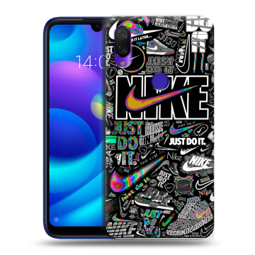 Силиконовый противоударный чехол на Xiaomi Mi Play с принтом Найк Силиконовый противоударный чехол на Xiaomi Mi Play с принтом Найк