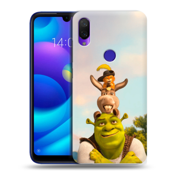 Силиконовый противоударный чехол на Xiaomi Mi Play с принтом Шрек Shrek
