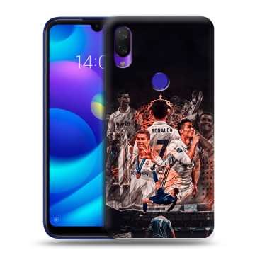 Силиконовый противоударный чехол на Xiaomi Mi Play с принтом Реал Роналдо Real Ronaldo