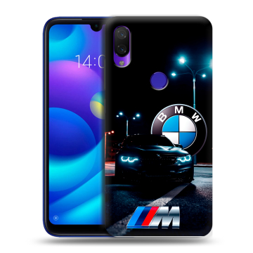 Силиконовый противоударный чехол на Xiaomi Mi Play с принтом БМВ BMW Силиконовый противоударный чехол на Xiaomi Mi Play с принтом БМВ BMW