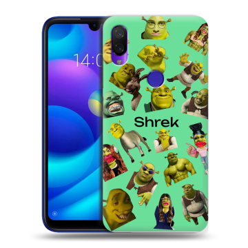 Силиконовый противоударный чехол на Xiaomi Mi Play с принтом Шрек Shrek
