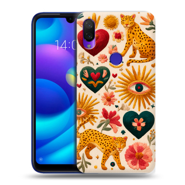 Силиконовый противоударный чехол на Xiaomi Mi Play с принтом Модный принт