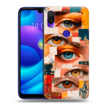 Силиконовый противоударный чехол на Xiaomi Mi Play с принтом Модный принт