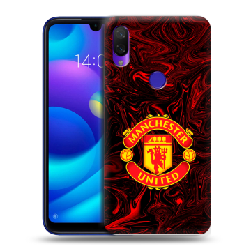 Силиконовый противоударный чехол на Xiaomi Mi Play с принтом Manchester United Силиконовый противоударный чехол на Xiaomi Mi Play с принтом Manchester United