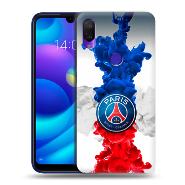 Силиконовый противоударный чехол на Xiaomi Mi Play с принтом PSG ПСЖ Силиконовый противоударный чехол на Xiaomi Mi Play с принтом PSG ПСЖ