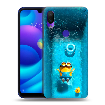 Силиконовый противоударный чехол на Xiaomi Mi Play с принтом Миньоны Силиконовый противоударный чехол на Xiaomi Mi Play с принтом Миньоны