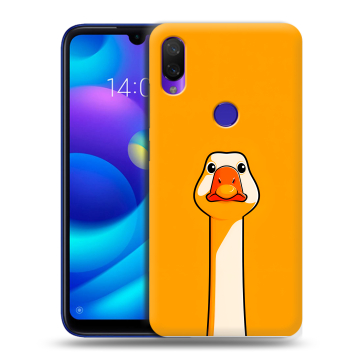 Силиконовый противоударный чехол на Xiaomi Mi Play с принтом Смешная утка Силиконовый противоударный чехол на Xiaomi Mi Play с принтом Смешная утка