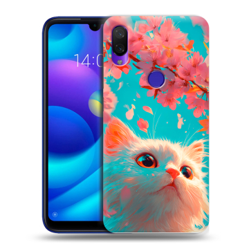 Силиконовый противоударный чехол на Xiaomi Mi Play с принтом Красивый кот Силиконовый противоударный чехол на Xiaomi Mi Play с принтом Красивый кот