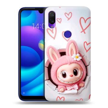 Силиконовый противоударный чехол на Xiaomi Mi Play с принтом Labubu Лабубу
