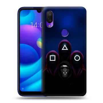Силиконовый противоударный чехол на Xiaomi Mi Play с принтом Игра Кальмара Силиконовый противоударный чехол на Xiaomi Mi Play с принтом Игра Кальмара