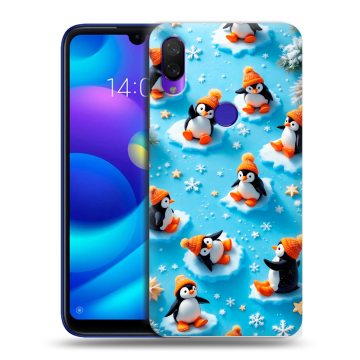 Силиконовый противоударный чехол на Xiaomi Mi Play с принтом Новый год Силиконовый противоударный чехол на Xiaomi Mi Play с принтом Новый год