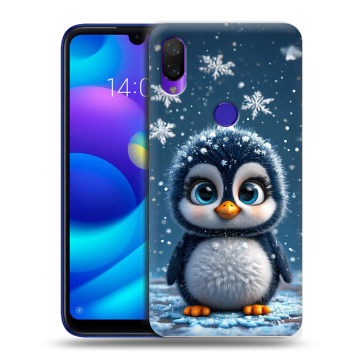 Силиконовый противоударный чехол на Xiaomi Mi Play с принтом Новый год Силиконовый противоударный чехол на Xiaomi Mi Play с принтом Новый год