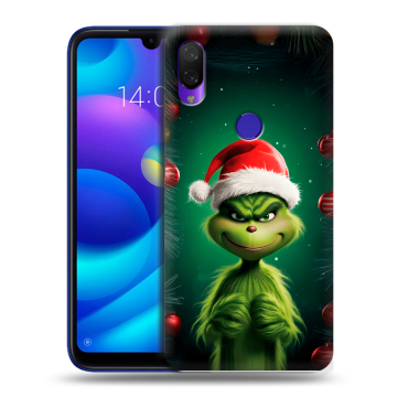Силиконовый противоударный чехол на Xiaomi Mi Play с принтом Гринч Новый год Рождество Силиконовый противоударный чехол на Xiaomi Mi Play с принтом Гринч Новый год Рождество