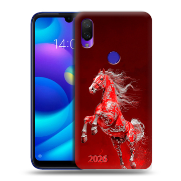 Силиконовый противоударный чехол на Xiaomi Mi Play с принтом Новый год Силиконовый противоударный чехол на Xiaomi Mi Play с принтом Новый год