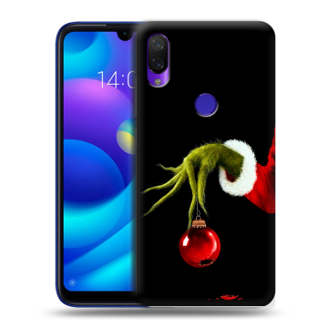 Силиконовый противоударный чехол на Xiaomi Mi Play с принтом Новый год Гринч Силиконовый противоударный чехол на Xiaomi Mi Play с принтом Новый год Гринч