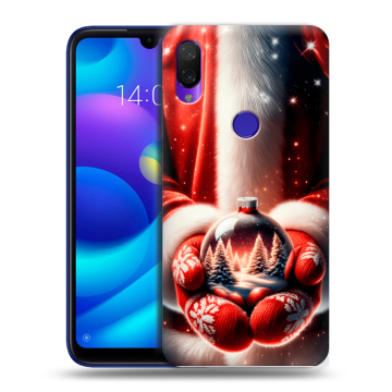 Силиконовый противоударный чехол на Xiaomi Mi Play с принтом Новый год Силиконовый противоударный чехол на Xiaomi Mi Play с принтом Новый год