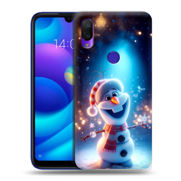Силиконовый противоударный чехол на Xiaomi Mi Play с принтом Новый год Силиконовый противоударный чехол на Xiaomi Mi Play с принтом Новый год