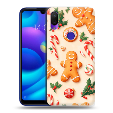 Силиконовый противоударный чехол на Xiaomi Mi Play с принтом Новый год Силиконовый противоударный чехол на Xiaomi Mi Play с принтом Новый год
