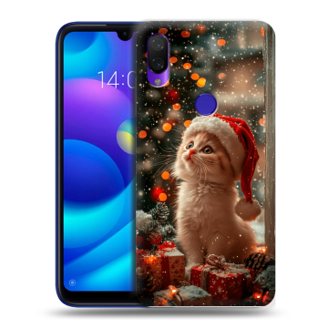 Силиконовый противоударный чехол на Xiaomi Mi Play с принтом Новый год Силиконовый противоударный чехол на Xiaomi Mi Play с принтом Новый год