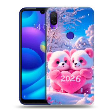 Силиконовый противоударный чехол на Xiaomi Mi Play с принтом Новый год Силиконовый противоударный чехол на Xiaomi Mi Play с принтом Новый год