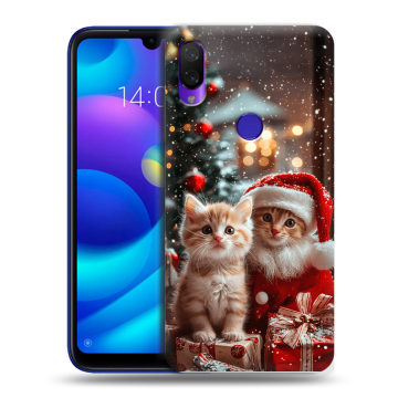 Силиконовый противоударный чехол на Xiaomi Mi Play с принтом Новый год Силиконовый противоударный чехол на Xiaomi Mi Play с принтом Новый год