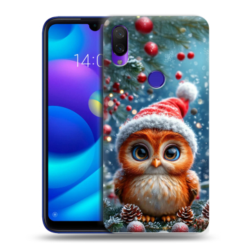 Силиконовый противоударный чехол на Xiaomi Mi Play с принтом Новый год Силиконовый противоударный чехол на Xiaomi Mi Play с принтом Новый год