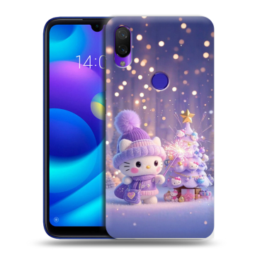 Силиконовый противоударный чехол на Xiaomi Mi Play с принтом Новый год Силиконовый противоударный чехол на Xiaomi Mi Play с принтом Новый год
