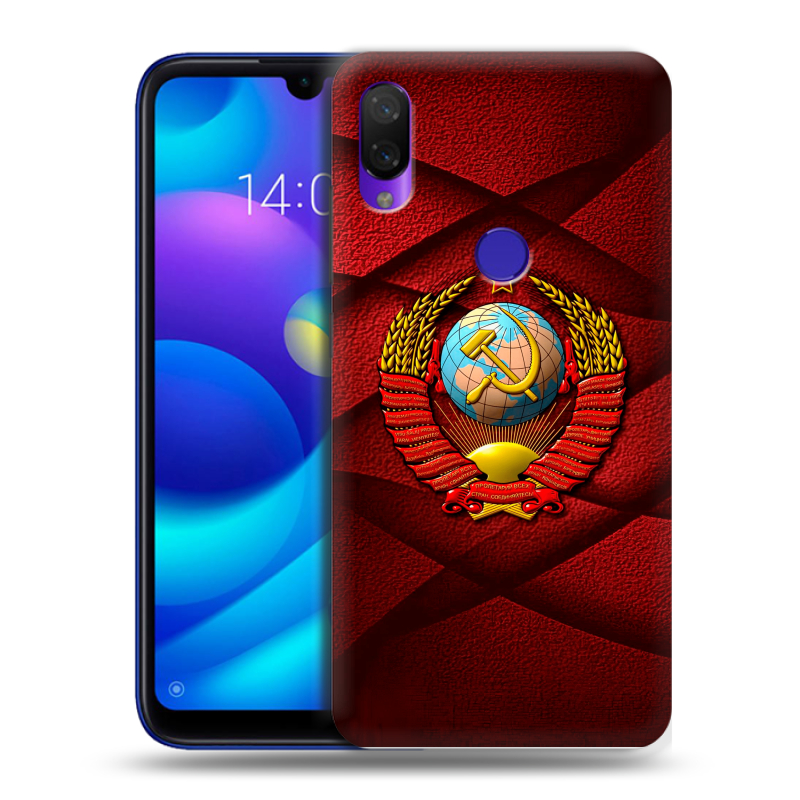 Силиконовый противоударный чехол на Xiaomi Mi Play с принтом Герб СССР Силиконовый противоударный чехол на Xiaomi Mi Play с принтом Герб СССР