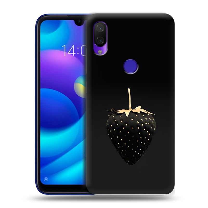 Пластиковый чехол на Xiaomi Mi Play с принтом Черная клубника Пластиковый чехол на Xiaomi Mi Play с принтом Черная клубника