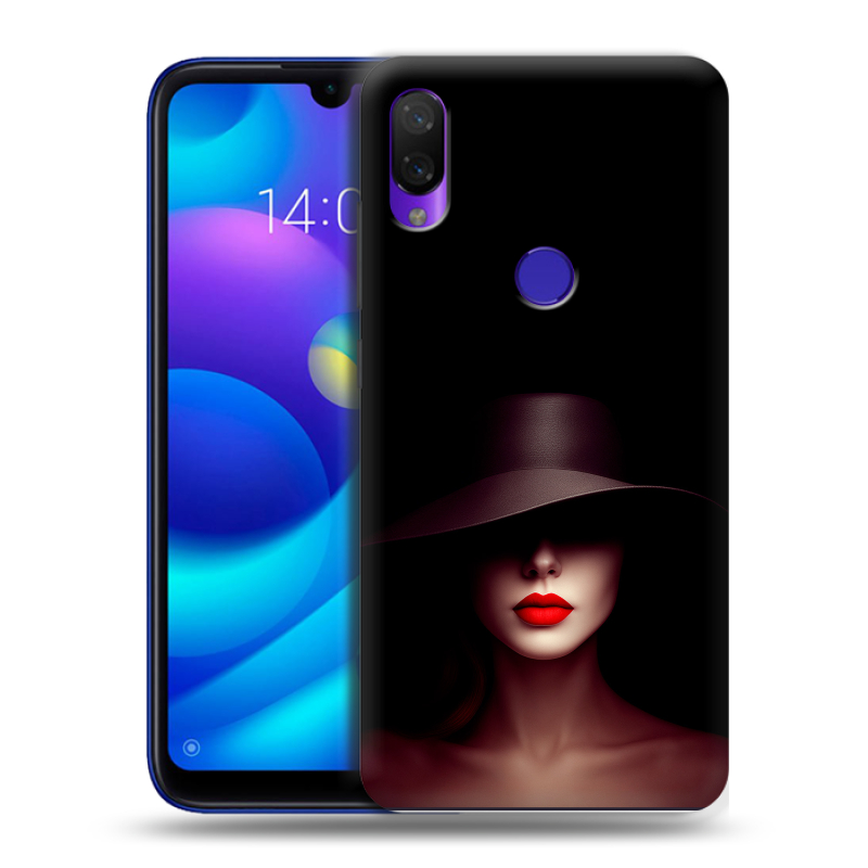 Пластиковый чехол на Xiaomi Mi Play с принтом Девушка в шляпе Пластиковый чехол на Xiaomi Mi Play с принтом Девушка в шляпе