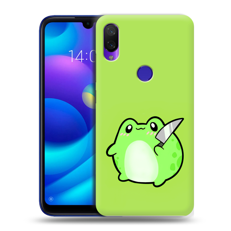 Силиконовый противоударный чехол на Xiaomi Mi Play с принтом Лягушенок Силиконовый противоударный чехол на Xiaomi Mi Play с принтом Лягушенок
