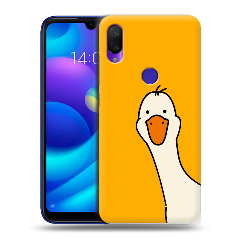 Силиконовый противоударный чехол на Xiaomi Mi Play с принтом Утка Силиконовый противоударный чехол на Xiaomi Mi Play с принтом Утка