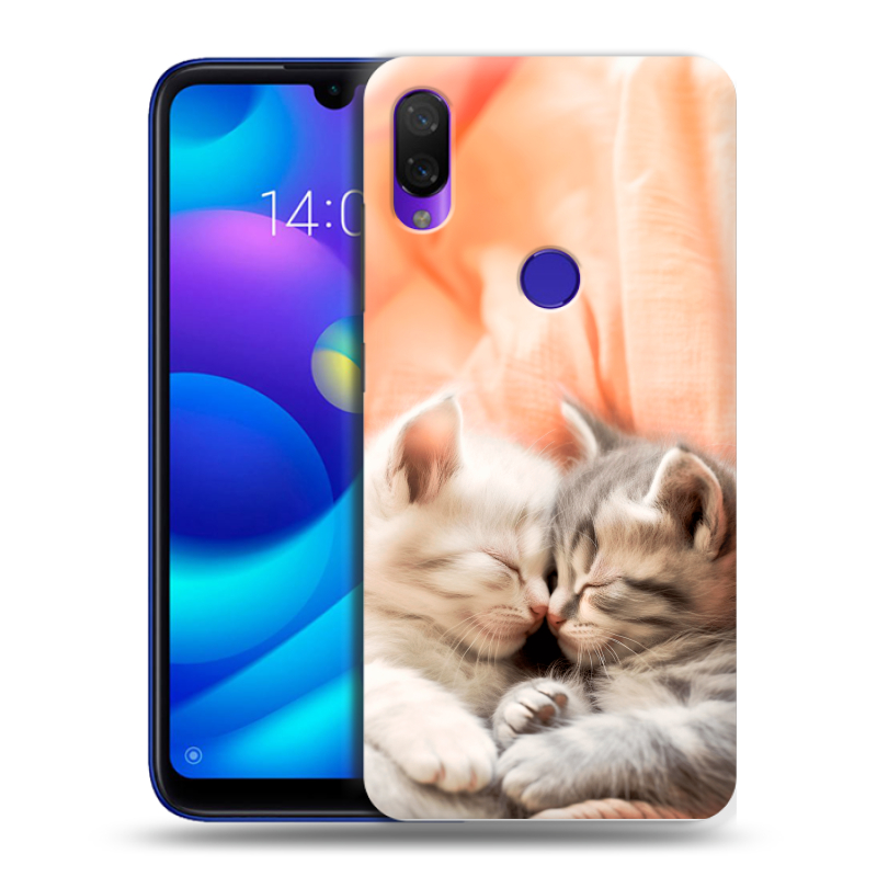 Пластиковый чехол на Xiaomi Mi Play с принтом Котята Пластиковый чехол на Xiaomi Mi Play с принтом Котята