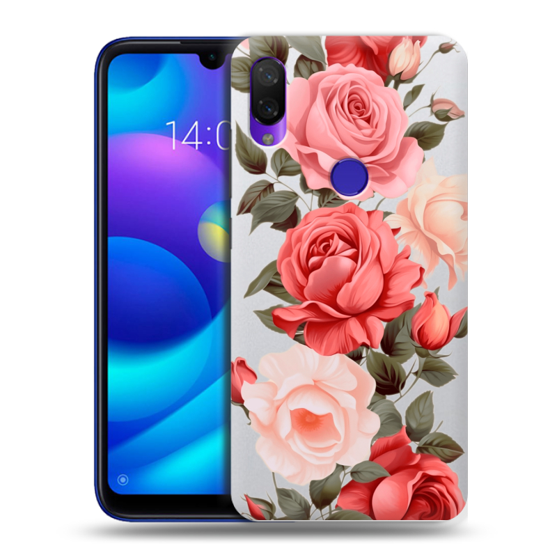 Пластиковый чехол на Xiaomi Mi Play с принтом Розы Пластиковый чехол на Xiaomi Mi Play с принтом Розы
