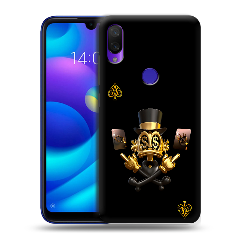 Пластиковый чехол на Xiaomi Mi Play с принтом Золотой скрудж макдак Пластиковый чехол на Xiaomi Mi Play с принтом Золотой скрудж макдак