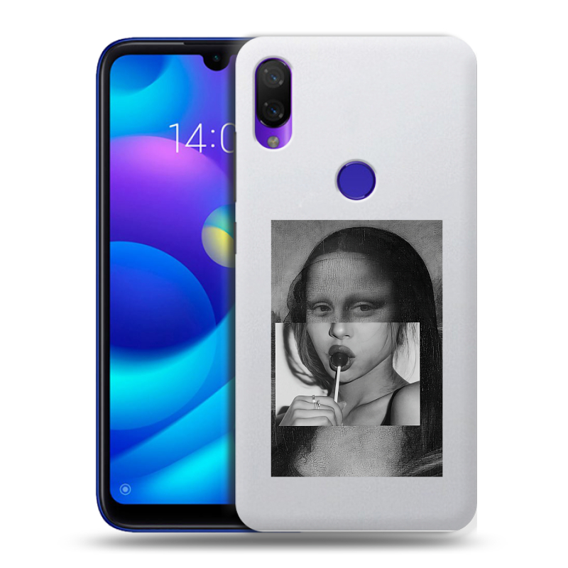 Пластиковый чехол на Xiaomi Mi Play с принтом Мона Лиза Пластиковый чехол на Xiaomi Mi Play с принтом Мона Лиза